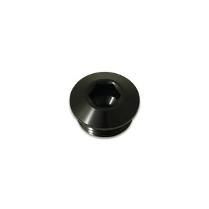 �yUSA�݌ɂ���z Vibrant �A���~�j�E�� 34AN ORB Low Profile Port Plug -�A���}�C�g �u���b�N vib10990 HD�X