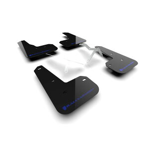 �yUSA�݌ɂ���z Rally Armor 23�N-24�N Acura Integra Type S �u���b�N Mud Flap w/ �u���[ Logo ralMF129-UR-BLK-BL HD�X