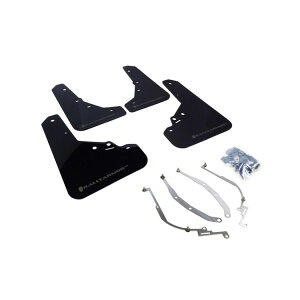 �yUSA�݌ɂ���z Rally Armor 12�N-18�N Fiat 500 (Pop/Sport/Lounge/Abarth) �u���b�N UR Mud Flap w/ Grey Logo ralMF25-UR-BLK/GRY HD�X