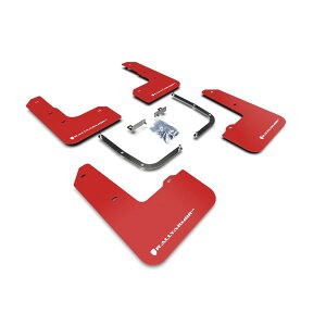 �yUSA�݌ɂ���z Rally Armor 19�N-22�N Hyundai Veloster N ���b�h UR Mud Flap w/ White Logo ralMF57-UR-RD/WH HD�X