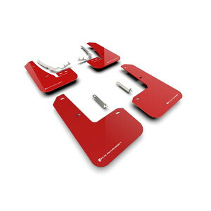�yUSA�݌ɂ���z Rally Armor 2022 MK8 Volkswagen Golf GTI/R ���b�h UR Mud Flap w/ White Logo ralMF80-UR-RD/WH HD�X
