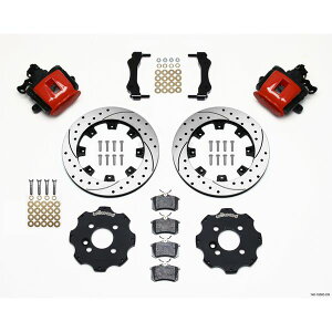 �yUSA�݌ɂ���z Wilwood Combination �p�[�L���O�u���[�L Rear Kit 11.75in Drilled Red Mini Cooper wil140-10885-DR HD�X