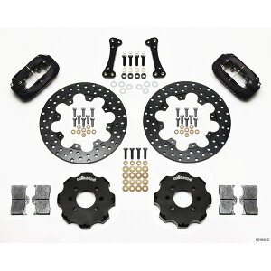 �yUSA�݌ɂ���z Wilwood Forged Dynalite �t�����g Drag Kit Drilled Rotor Integra/Civic w/Fac.262mm Rtr wil140-8442-D HD�X