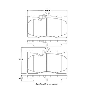 �yUSA�݌ɂ���z StopTech Street Touring 06 Lexus GS300/430/07�N-08�N GS350 �t�����g �u���[�L�p�b�h sto308.11180 HD�X
