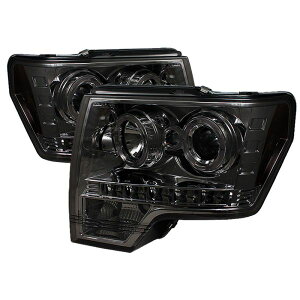 yUSA݌ɂz Spyder Ford F150 09N-14N vWFN^[ wbhCg Halogen Model- LED Halo LED X[N PRO-YD-FF15009-HL-SM spy5010254 HDX