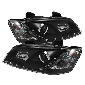 �yUSA�݌ɂ���z Spyder Pontiac G8 08�N-09�N �v���W�F�N�^�[ �w�b�h���C�g DRL �u���b�N High H1 Low H7 PRO-YD-PG808-DRL-BK spy5011626 HD�X