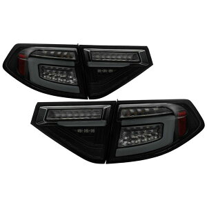 �yUSA�݌ɂ���z Spyder 08�N-14�N Subara Impreza WRX Hatchback LED �e�[�����C�g Seq Signal �u���b�N �X���[�N ALT-YD-SI085D-SEQ-BSM spy5086747 HD�X