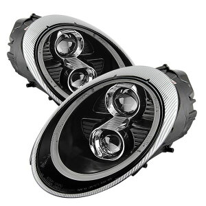 �yUSA�݌ɂ���z Spyder Porsche 911 05�N-09�N �v���W�F�N�^�[ �w�b�h���C�g Xenon/HID Model- DRL LED �u���b�N PRO-YD-P99705-HID-DRL-BK spy5080103 HD�X