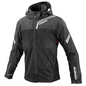 【メーカー在庫あり】 JK-179 コミネ KOMINE 2025年春夏モデル エニグマライト ハーフメッシュパーカ 黒 XLサイズ 07-179 JP店