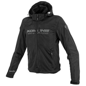 【メーカー在庫あり】 JK-176 コミネ KOMINE 2025年春夏モデル エニグマライト メッシュパーカ KOMINEブラック Mサイズ 07-176 JP店