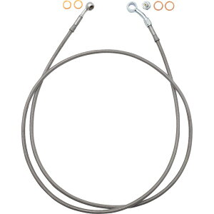 yUSA݌ɂz t@bgoK[Y FAT BAGGERS EZ INSTALL BRAKE LINE FULL LENGTH 66" STNL BRAID 1741-6839 JPX