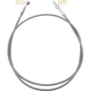 yUSA݌ɂz t@bgoK[Y FAT BAGGERS EZ INSTALL BRAKE LINE FULL LENGTH 64" STNL BRAID 1741-6853 JPX