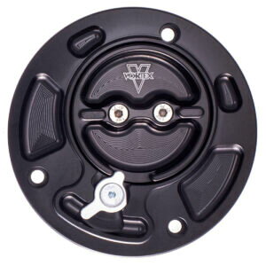 �yUSA�݌ɂ���z Vortex Racing V3 Fuel Cap Kawasaki- Black vtxGC420K JP�X