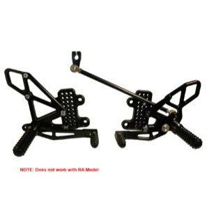 �yUSA�݌ɂ���z Vortex Racing 07-23 Honda CBR600 RR Adjustable Rearsets- Black vtxRS265K JP�X