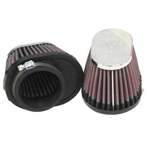 �yUSA�݌ɂ���z K&N Universal Chrome Filter 2 1/8in FLG / 4in x 3in Bottom / 2in Top / 2 3/4in Height (2 Per Box) knnRC-0982 JP�X