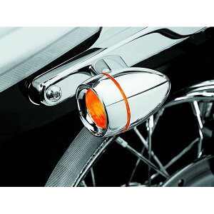 �yUSA�݌ɂ���z Kuryakyn Deep Dish Bezel With Amber Lens Chrome kur2108 JP�X