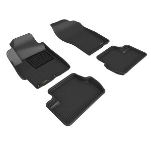 �yUSA�݌ɂ���z 3D MAXpider 08-15 Mitsubishi Lancer Evolution X Kagu 1st 2nd Row - Floor Mat Set (Black) aceL1MT00801509 JP�X