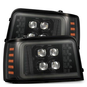 �yUSA�݌ɂ���z AlphaRex 92-96 Ford F-Series/Bronco NOVA-Series LED Proj Headlight Alpha-Bk w/Actv Light SS & SBDRL arx880269 JP�X