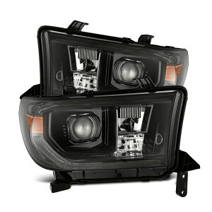 �yUSA�݌ɂ���z AlphaRex 07-13 Toyota Tundra / 08-17 Sequoia LUXX LED Proj HL Alpha-Blk w/Actv Light Seq. Sig + DRL arx880825 JP�X
