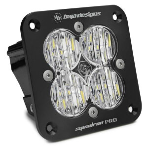 �yUSA�݌ɂ���z Baja Designs Squadron Pro Black Wide Cornering Pattern Flush Mount LED Light Pod - Black baj491005 JP�X