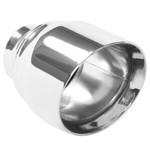 �yUSA�݌ɂ���z MagnaFlow Tip Stainless Double Wall Round Single Outlet Polished 4.5in DIA 2.5in Inlet 5.75in Length mag35224 JP�X
