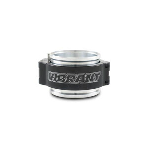 �yUSA�݌ɂ���z Vibrant 2.50in O.D. Aluminized HD 2.0 Clamp Assembly - Anodized Black vib32515 JP�X