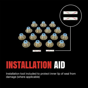 �yUSA�݌ɂ���z Fel-Pro 18-21 Ford F-150/11-17 Mustang/10-12 Fusion Engine Valve Stem Oil Seal Set felSS71327 JP�X