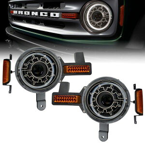�yUSA�݌ɂ���z Oracle 2021+ Ford Bronco Oculus Bi-LED Projector Headlights w/ Heated Lenses orl5886-111 JP�X