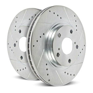 �yUSA�݌ɂ���z Power Stop 13-16 Ford F-450 Super Duty Rear Right Evolution Drilled & Slotted Rotor psbAR85154XR JP�X