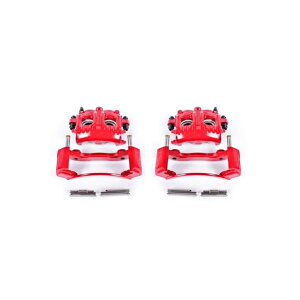 �yUSA�݌ɂ���z Power Stop 97-02 Ford Expedition Front Red Calipers w/Brackets - Pair psbS4652 JP�X