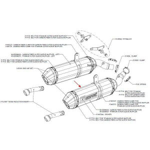 �A�N���|�r�b�` AKRAPOVIC ���y�A�T�C�����T�[ Z-TYPE E1�d�l �E�� 08�N-09�N �g���C�A���t �X�g���[�g�g���v�� �`�^�� M-HZ03602T JP�X