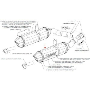 AN|rb` AKRAPOVIC yATCT[Z-TYPE E1dl E 10Nȍ~ Z1000AZ1000SX J[{ M-HZ04202C/1 JPX