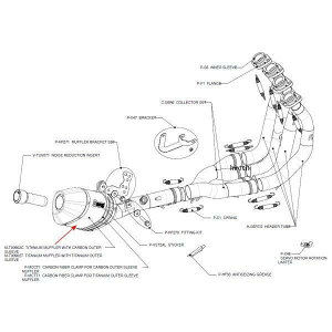 アクラポビッチ AKRAPOVIC リペアサイレンサー T-TYPE 08年-10年 GSX-R750 カーボン M-T00902C JP店
