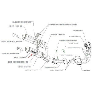 �A�N���|�r�b�` AKRAPOVIC ���y�A�T�C�����T�[ Z-TYPE �E�� 07�N-08�N GSX-R1000 �`�^�� 52/300/70X50 M-Z01105T JP�X