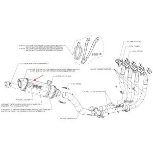 AN|rb` AKRAPOVIC yATCT[ Z-TYPE 08N-09N ZX-10R J[{ M-Z01805C JPX