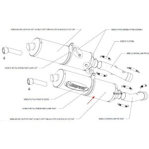 AN|rb` AKRAPOVIC yATCT[ ȉ~SP `^ E1dl 51/470-500/45 AvA RSV MILLE E MS-H8T JPX