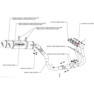 �A�N���|�r�b�` AKRAPOVIC ���y�A�t�����W ZX-10R P-F13 JP�X