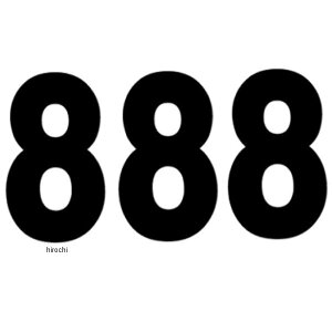 【USA在庫あり】 ファクトリーFX FACTORY EFFEX ナンバー PRO 7インチ(178mm)#8 黒 (3枚入り) FX02-4348 JP店