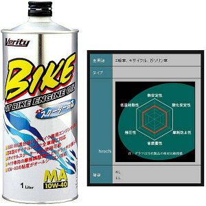 y[J[݌ɂz xeB[ VERITY BIKE 10W40 MA 1L BK10W40-1 JPX