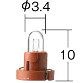 小糸製作所 白熱バルブ T3.4 28V40mA ウェッジ ソケットカラー赤茶 10個入り E1543 JP店