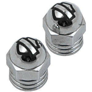 ハーレー純正 クローム・ブラス・バルブステムキャップ エイコーンナット/グルーブ 2個入り 41150-98 JP店