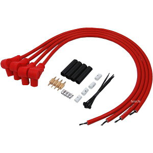 【メーカー在庫あり】 ポッシュ POSH スピードプロツインシリコンプラグコードキット ゼファー750、ゼファー400 赤 481230-04 JP店