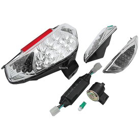 【メーカー在庫あり】 NBS バイクパーツセンター LEDテールウインカー付き アドレスV125、アドレスV125G CF46A クリア 左右セット 980101 JP店