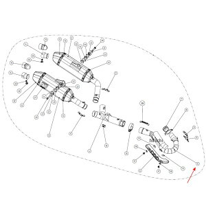 1860-0819 AN|rb` AKRAPOVIC yAwb_[ [VOC 14Nȍ~ CRF250R XeX H-H2MR8 JPX