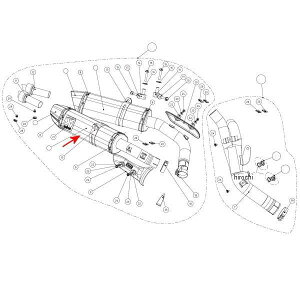 AN|rb` AKRAPOVIC yATCT[Z-TYPE E1dl E 09Nȍ~ YZF-R1 J[{ M-HZ03205C/1 JPX