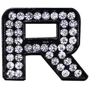 【メーカー在庫あり】 マッドマックス MAD MAX 立体クリスタルエンブレム アルファベットR 黒 O98-2005-R JP店