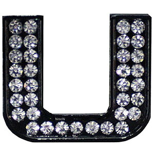 【メーカー在庫あり】 マッドマックス MAD MAX 立体クリスタルエンブレム アルファベットU 黒 O98-2005-U JP店