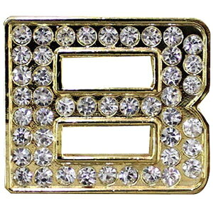 【メーカー在庫あり】 マッドマックス MAD MAX 立体クリスタルエンブレム アルファベットB ゴールド O98-2006-B JP店