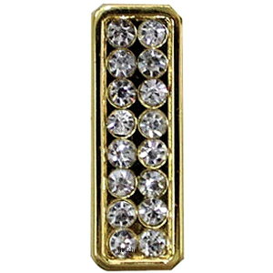 【メーカー在庫あり】 マッドマックス MAD MAX 立体クリスタルエンブレム アルファベットI ゴールド O98-2006-I JP店