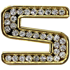 【メーカー在庫あり】 マッドマックス MAD MAX 立体クリスタルエンブレム アルファベットS ゴールド O98-2006-S JP店